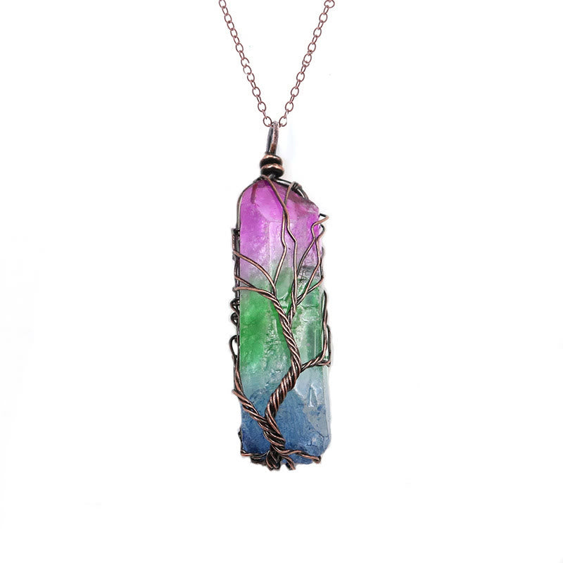Olivenorma « Énergie de Vie » – Collier en cristal Arbre de vie 