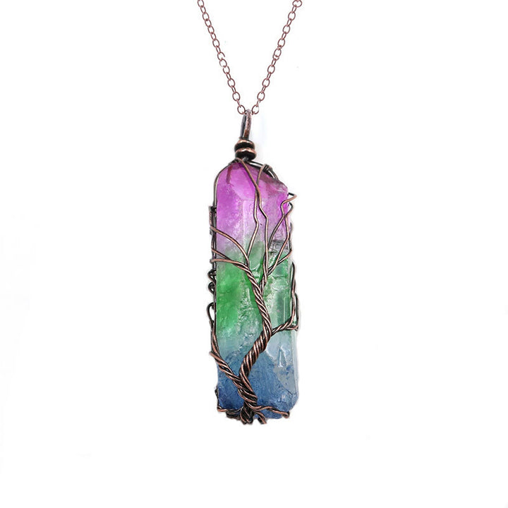 Olivenorma « Énergie de Vie » – Collier en cristal Arbre de vie 