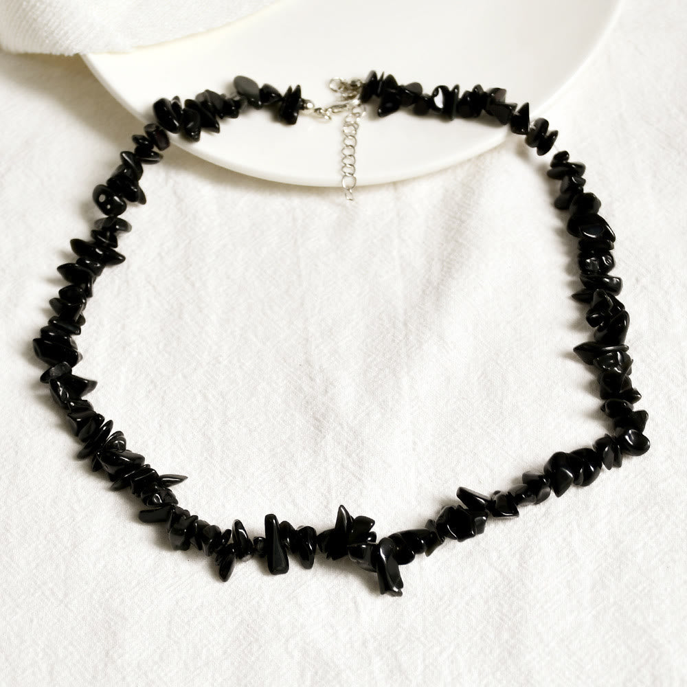 Collier en cristal poli de forme irrégulière Olivenorma