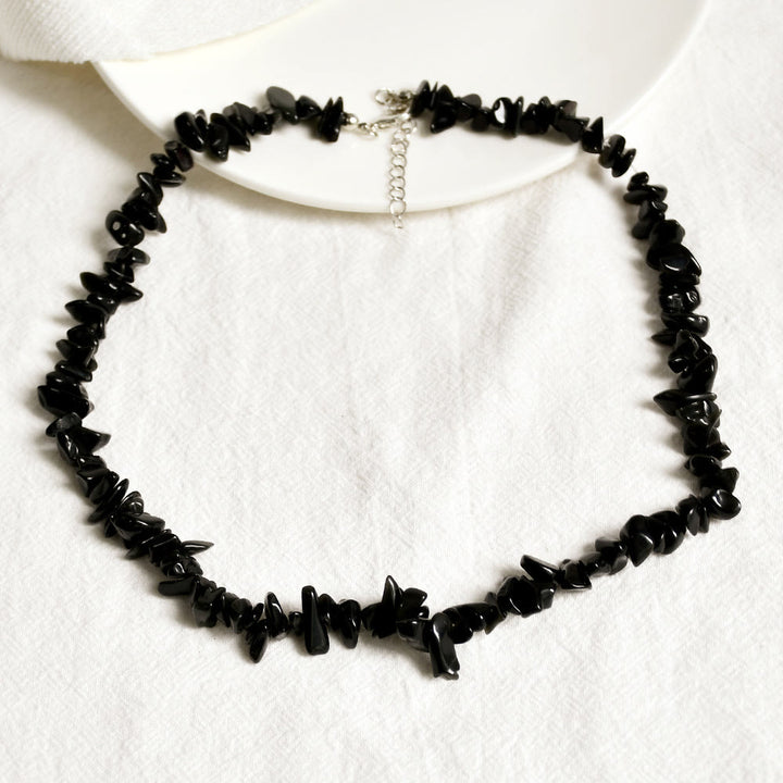 Collier en cristal poli de forme irrégulière Olivenorma