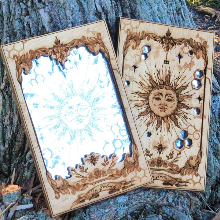 Les miroirs de cartes de tarot du soleil Olivenorma