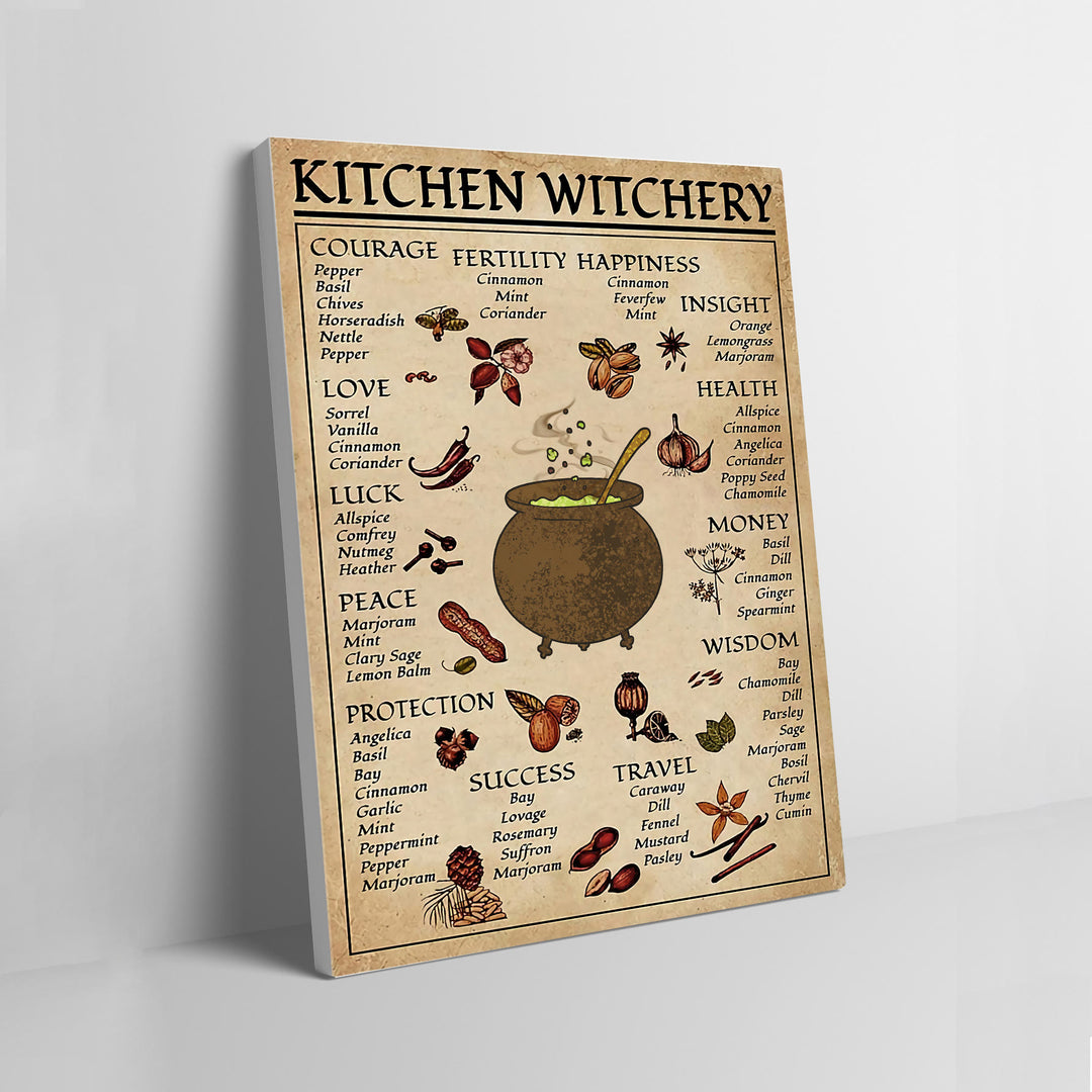 Affiche murale de cuisine et salle à manger d'Halloween de sorcière magique Olivenorma - Pot magique - Encadré - 40*50 cm - image 2