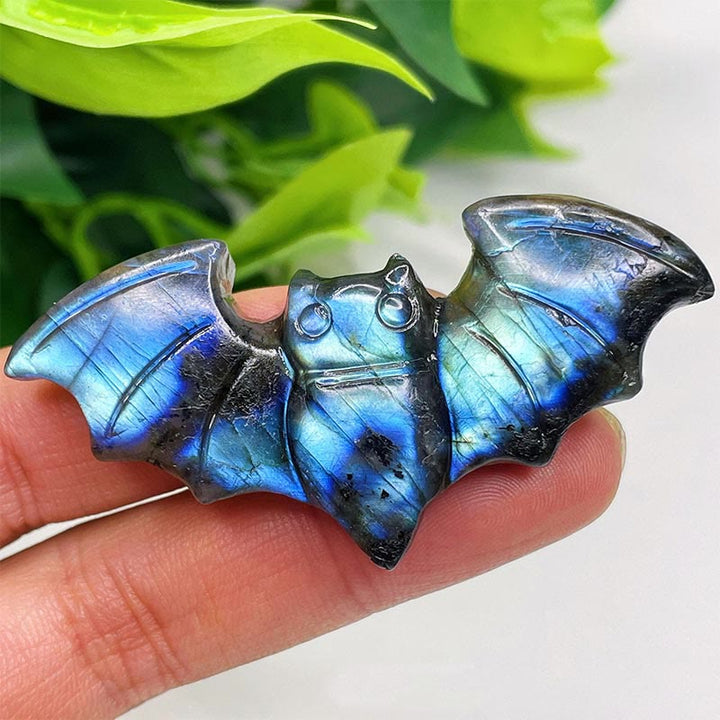 Ornements de visage de lune en labradorite naturelle Olivenorma Décoration en pierres précieuses