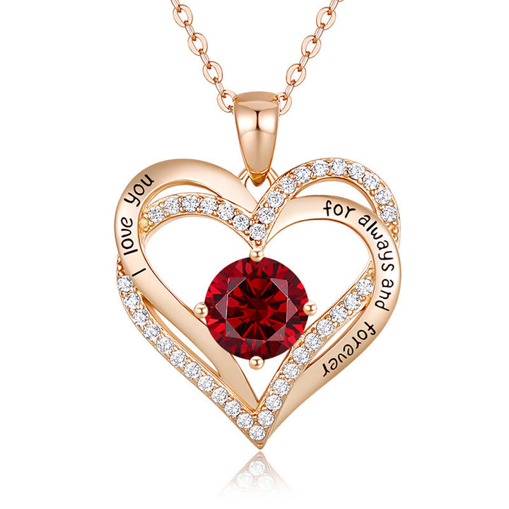 Olivenorma « Je t'aimerai toujours » – Collier cœur pierre de naissance Amour éternel - image 29