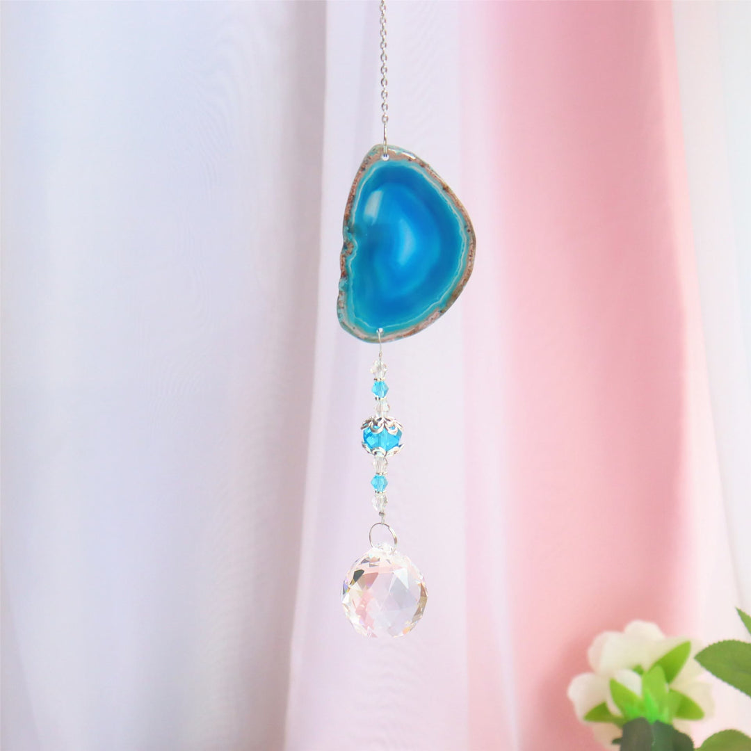 Pendentif suspendu fait main Olivenorma Carillon éolien en cristal de soleil