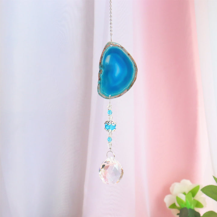 Pendentif suspendu fait main Olivenorma Carillon éolien en cristal de soleil