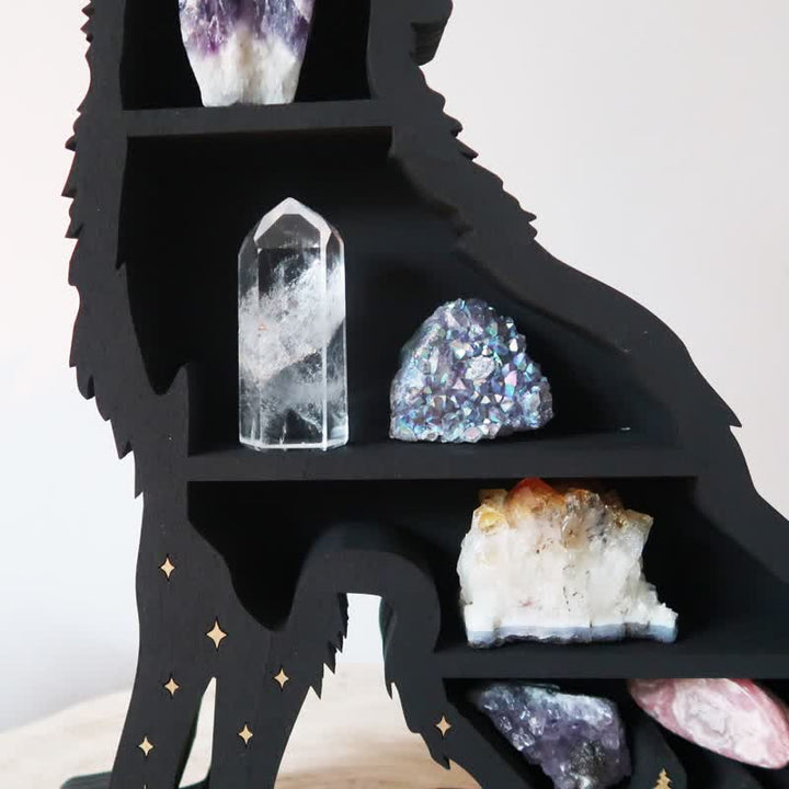 Etagère en cristal faite main en forme de loup Olivenorma