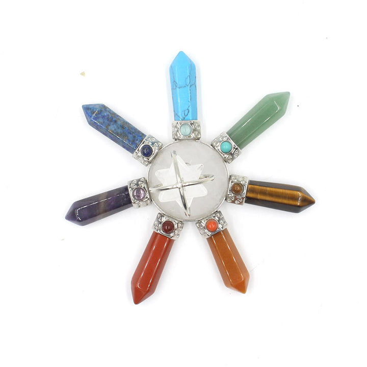 Décoration de chakra en cristal naturel Olivenorma 