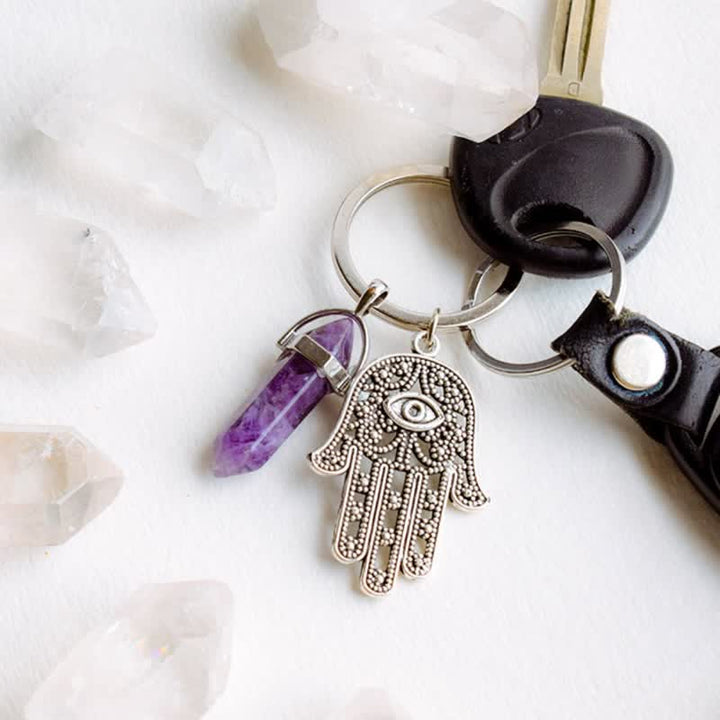 Porte-clés en cristal inspirant en forme de main de Fatima Olivenorma