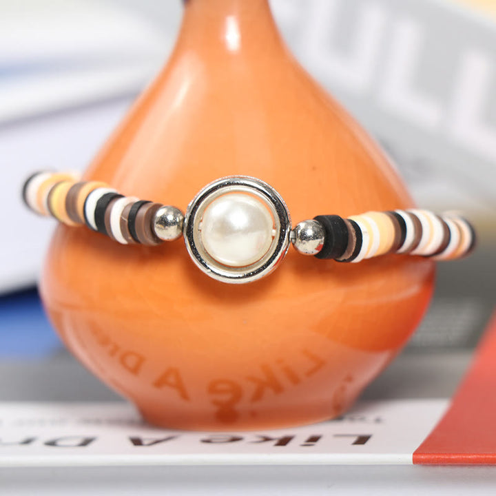 Ensemble de bracelets à breloques en forme de cœur et de feuille Olivenorma 