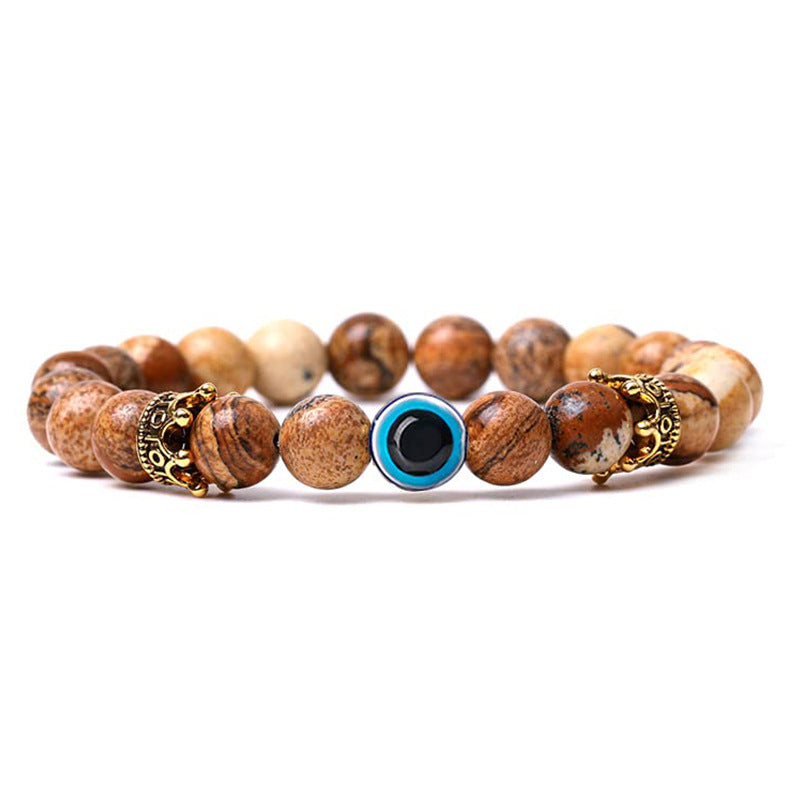 Bracelet de protection contre le mauvais œil en turquoise Olivenorma