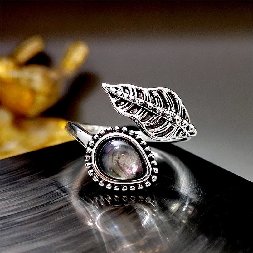 Bague feuille vintage Olivenorma Bohemia Moonstone - Pierre de lune - image 0