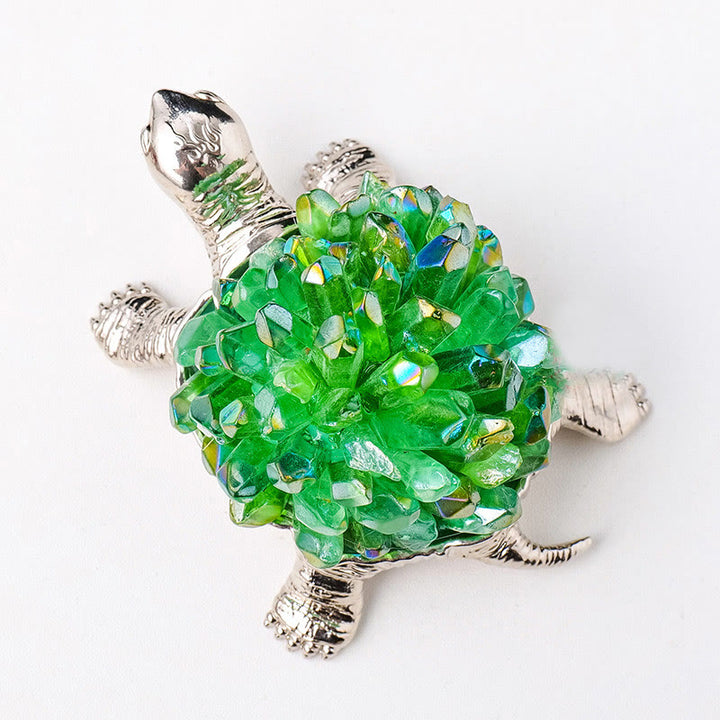 Lampe décorative en forme de tortue en cristal naturel Olivenorma 