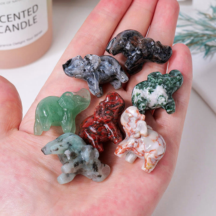 Ornement en pierre précieuse sculptée en cristal naturel Olivenorma - image 41