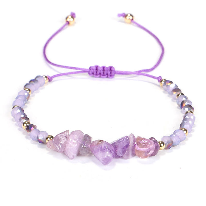 Bracelet en fil de gravier et cristal de Bohème Olivenorma