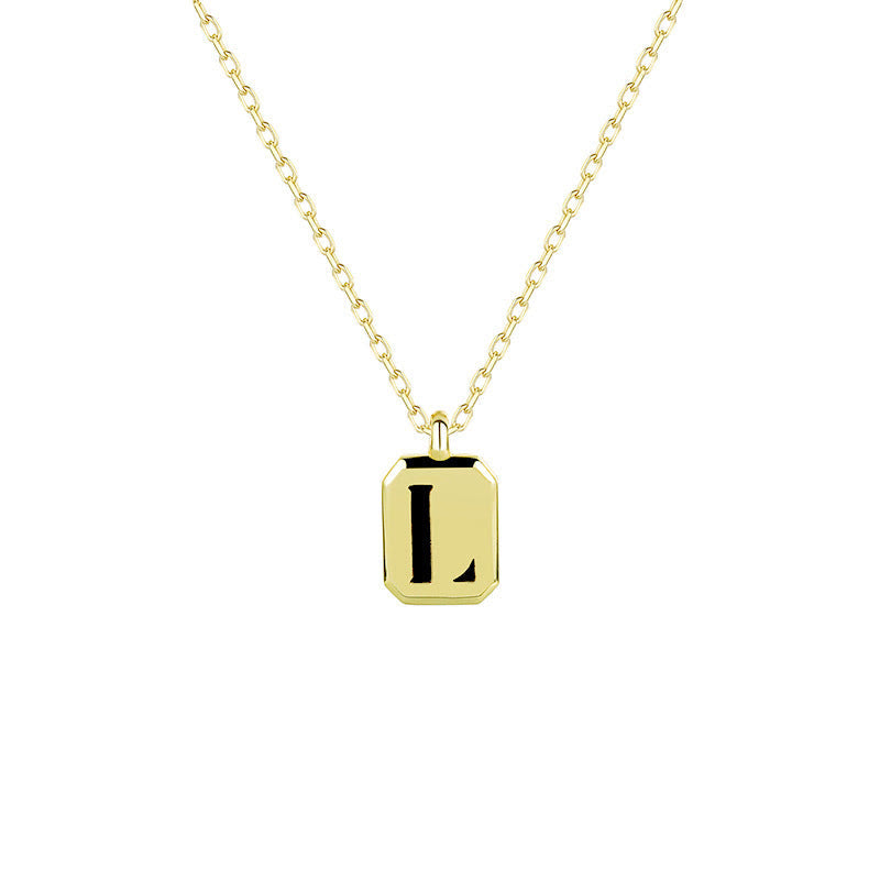 Collier Initiale Personnalisable en Or Olivenorma - Obsidienne - L - image 15