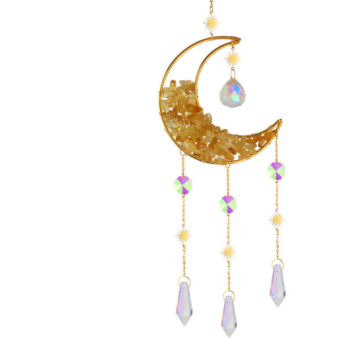 Carillon éolien en cristal de lune Olivenorma en forme de sablier