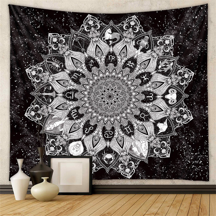Tapisserie murale fantaisie noire Olivenorma pour décoration de chambre à coucher