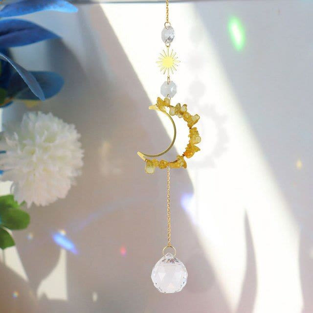 Carillon éolien mural Olivenorma Moon Suncatcher 