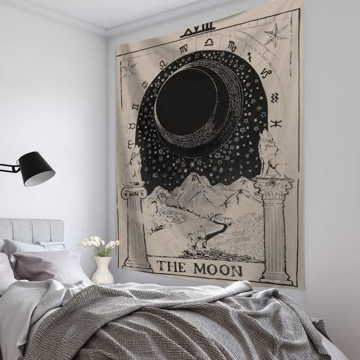 Tapisserie murale avec cartes de tarot