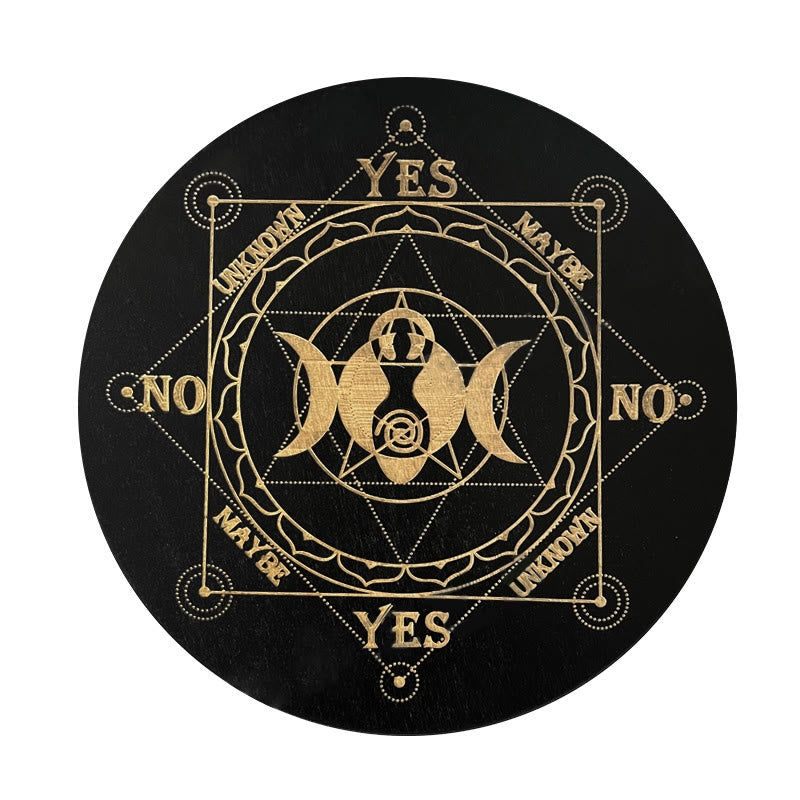 Jeu de tarot avec pendule divinatoire en bois Olivenorma