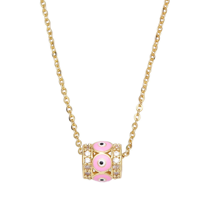Collier avec pendentif mauvais œil turc style hip-hop Olivenorma
