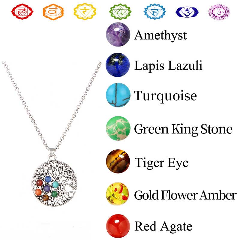 Collier Orgonite Chakra Olivenorma 