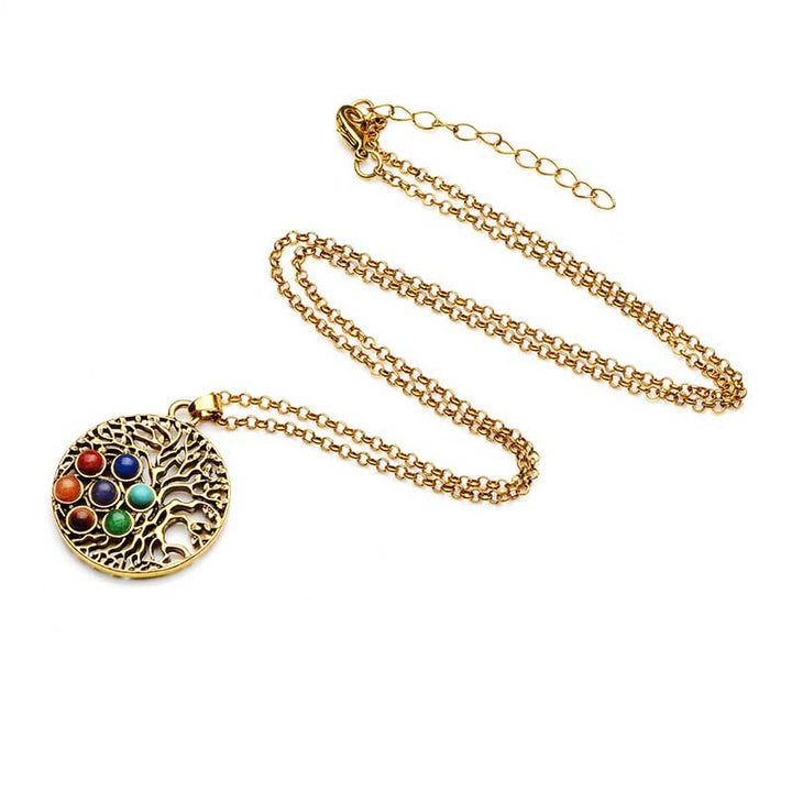Collier Orgonite Chakra Olivenorma 