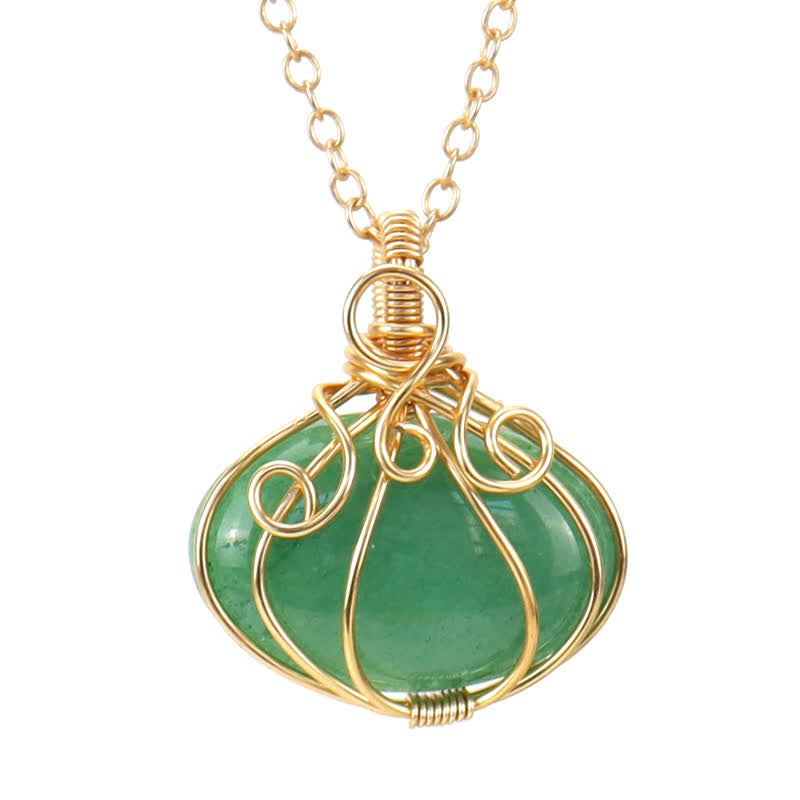Olivenorma GUARDIAN PUMPKIN - Collier créatif en cristal de citrouille 