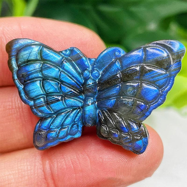 Ornements de visage de lune en labradorite naturelle Olivenorma Décoration en pierres précieuses