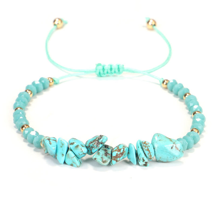 Bracelet en fil de gravier et cristal de Bohème Olivenorma