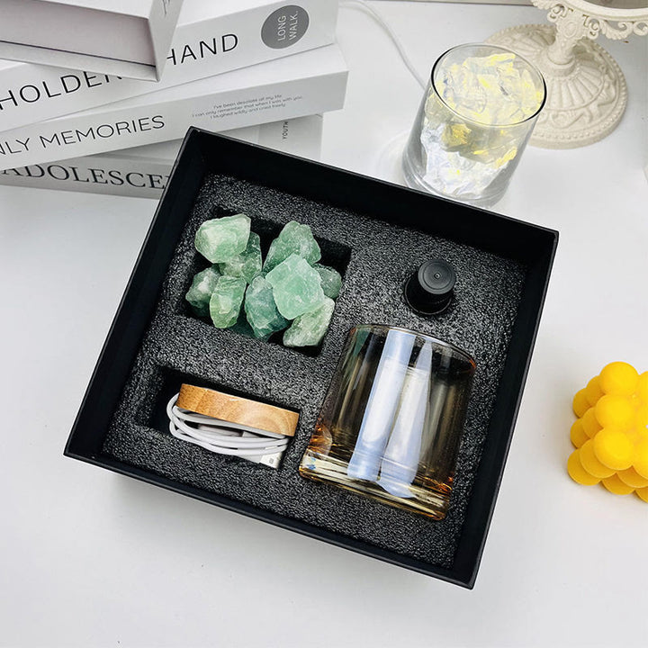 Coffret cadeau diffuseur sans flamme Olivenorma Lampe d'aromathérapie en cristal 