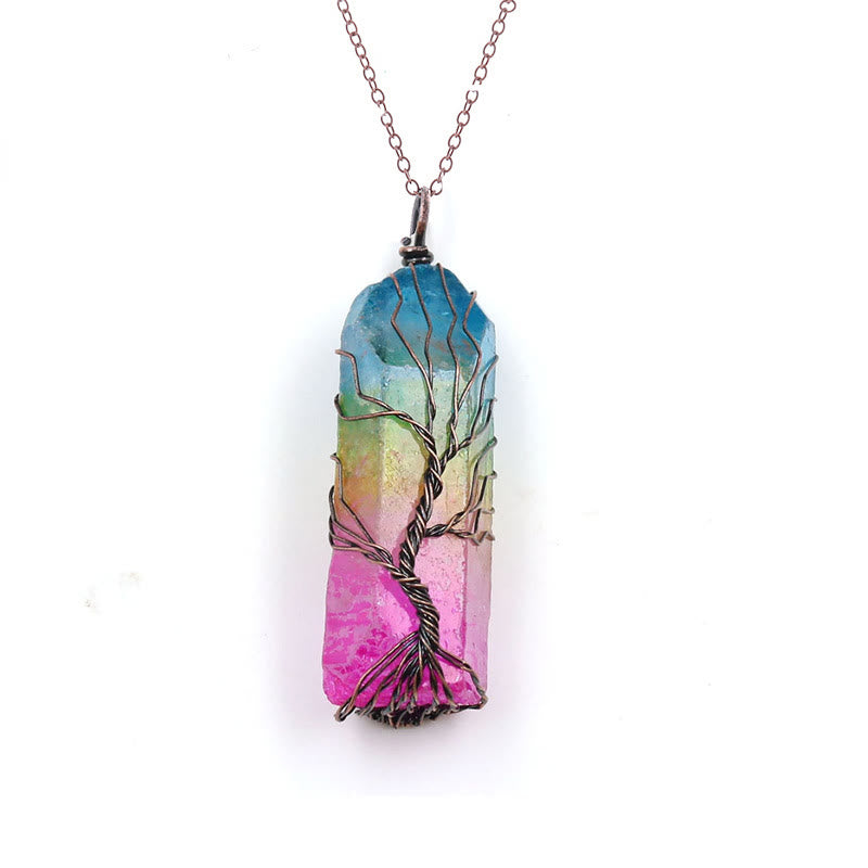 Olivenorma « Énergie de Vie » – Collier en cristal Arbre de vie 