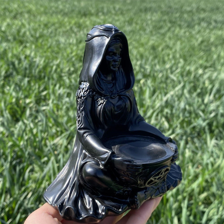 Décoration en pierre précieuse en résine de la déesse de la Terre Mère Olivenorma
