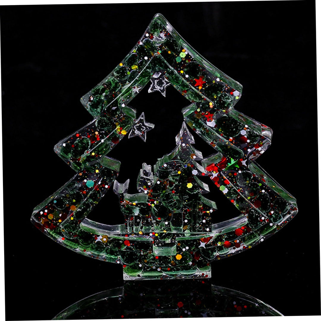Décoration de sapin de Noël en résine de gravier cristal naturel Olivenorma