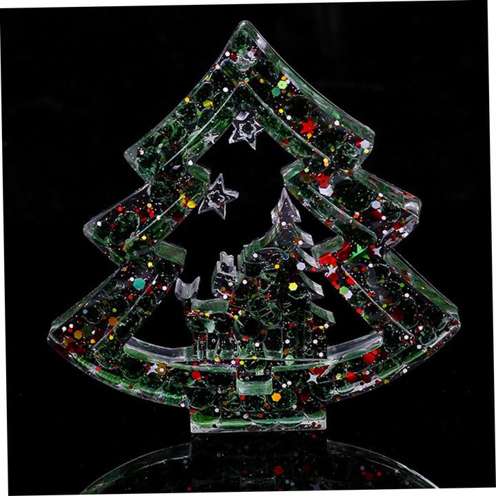 Décoration de sapin de Noël en résine de gravier cristal naturel Olivenorma