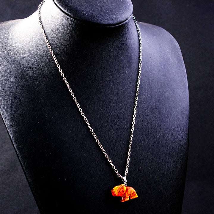 Collier crâne en cristal « Guérison puissante » Olivenorma 