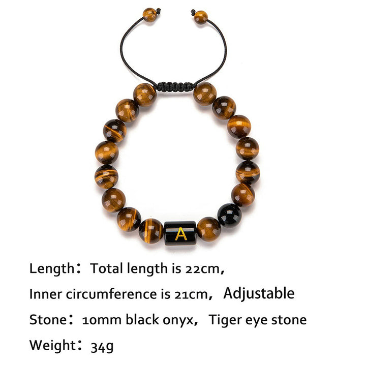 Bracelet de protection lettre œil de tigre - image 3