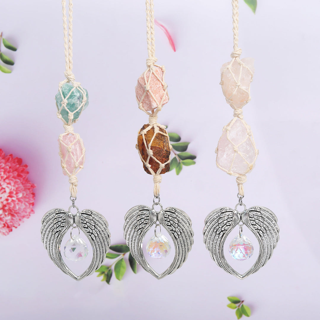 Décoration de fenêtre en forme d'aile d'ange en métal Olivenorma SunCatcher