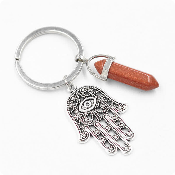 Porte-clés en cristal inspirant en forme de main de Fatima Olivenorma