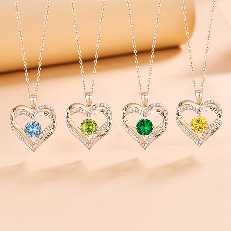 Olivenorma « Je t'aimerai toujours » – Collier cœur pierre de naissance Amour éternel - image 47