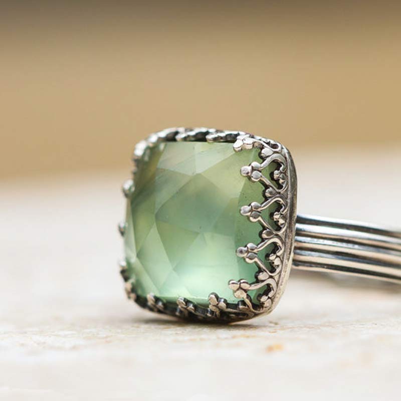 Bague en pierre de lune verte Olivenorma The Goddess Energy - image 2