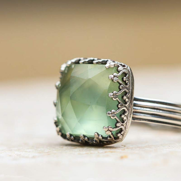 Bague en pierre de lune verte Olivenorma The Goddess Energy - image 2