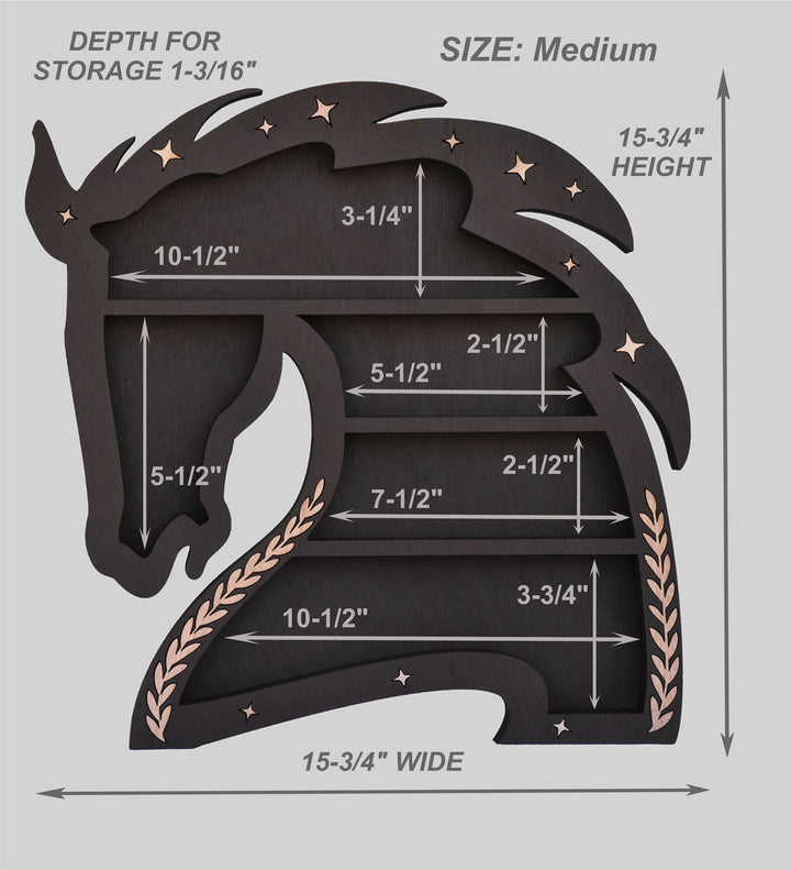 Etagère en cristal Dark Horse Olivenorma