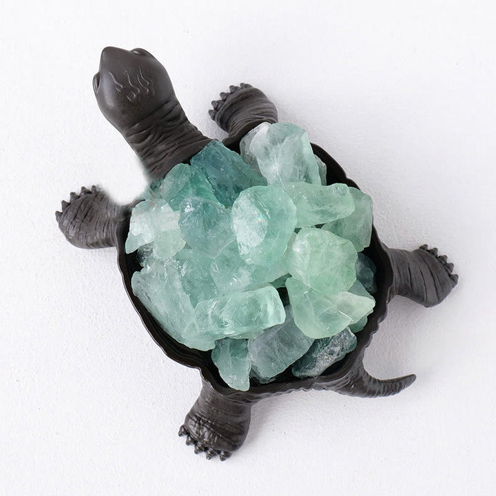 Lampe décorative en forme de tortue en cristal naturel Olivenorma 
