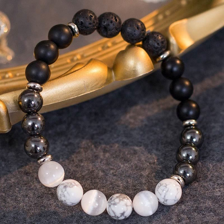 Bracelet en cristal triple protection « Force de protection » Olivenorma 