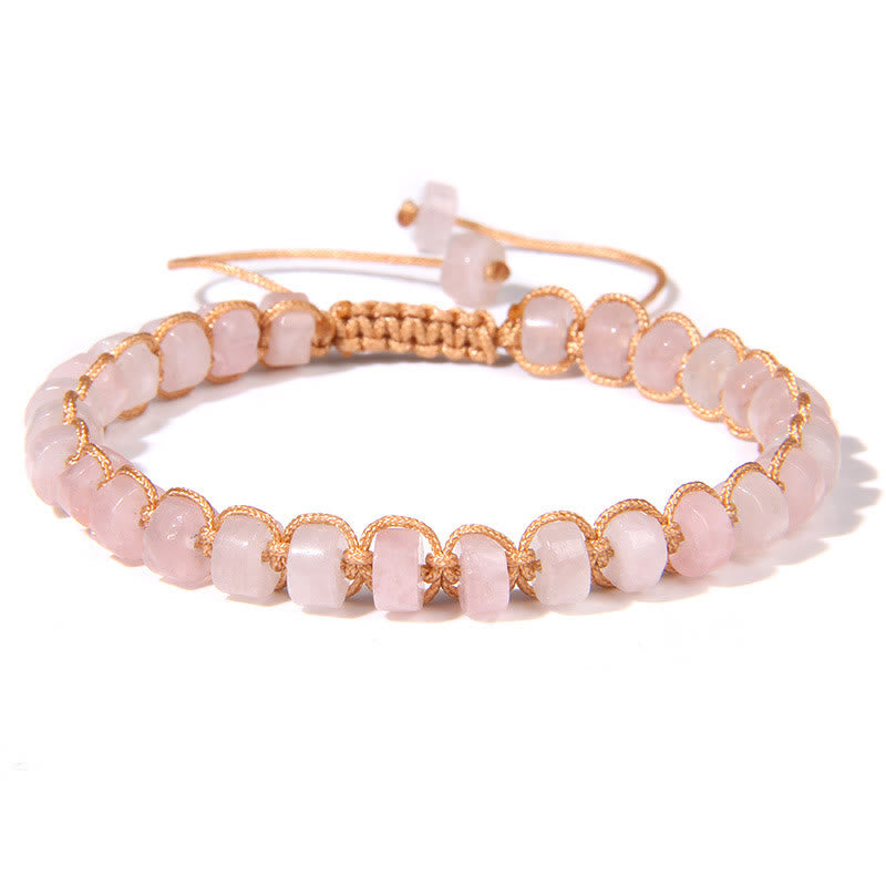 Bracelet tissé en perles de pierre naturelle Olivenorma
