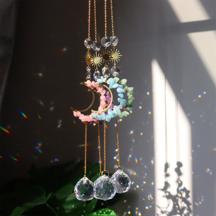 Carillon éolien mural Olivenorma Moon Suncatcher 