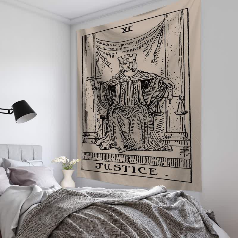 Tapisserie murale avec cartes de tarot