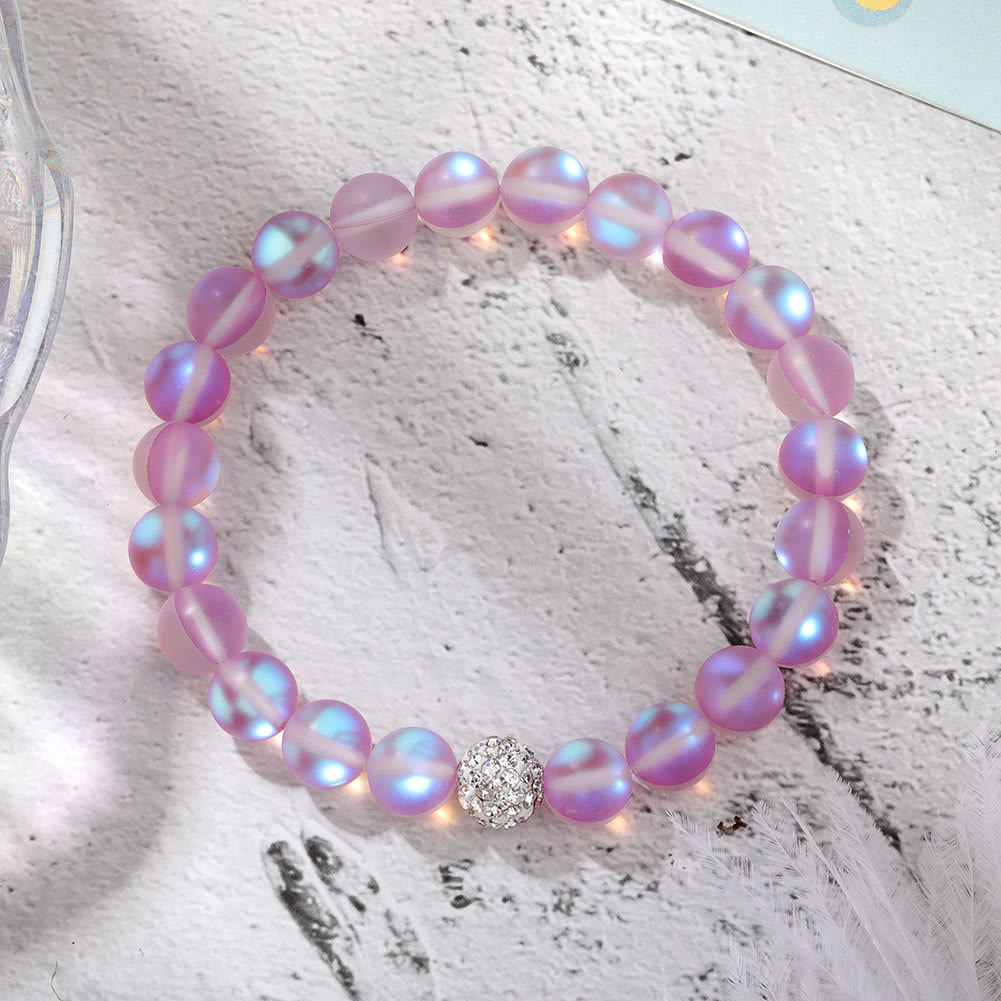 Bracelet Olivenorma en perles de verre et cristal de zircon